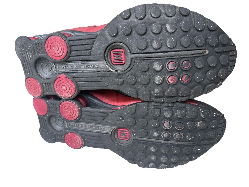 Nike Shox R4 Black Silver Team Red Sneakers AR3565-009 Women’s Size 7 - Picture 10 of 10